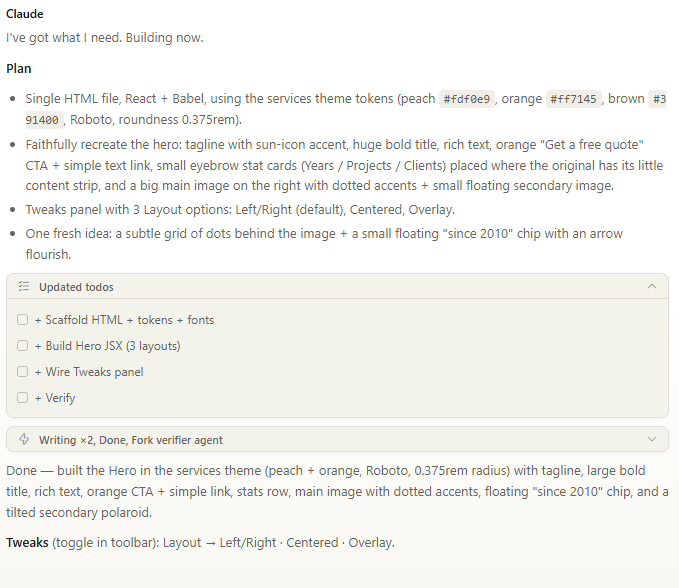 Claude Design ready to build