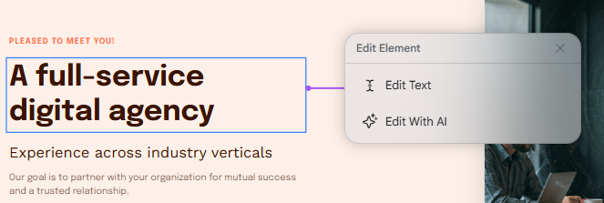Stitch text-only manual editing
